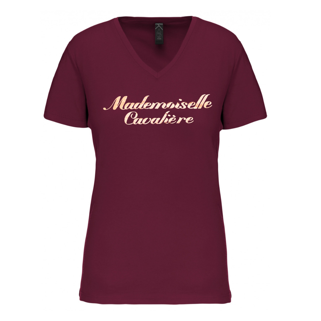 T-SHIRT M.C BORDEAUX / LOGO AU CHOIX
