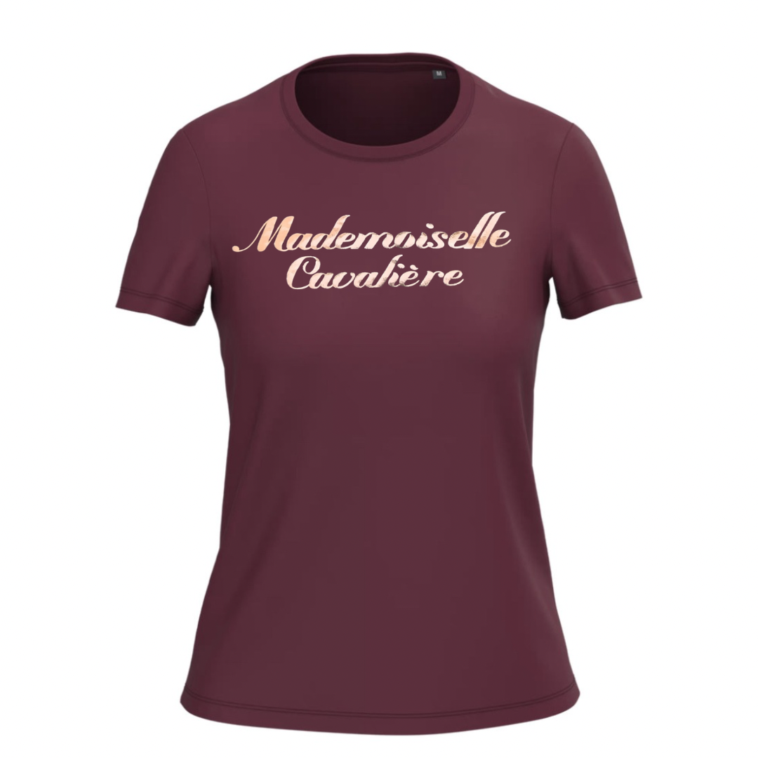 T-SHIRT M.C BORDEAUX / LOGO AU CHOIX