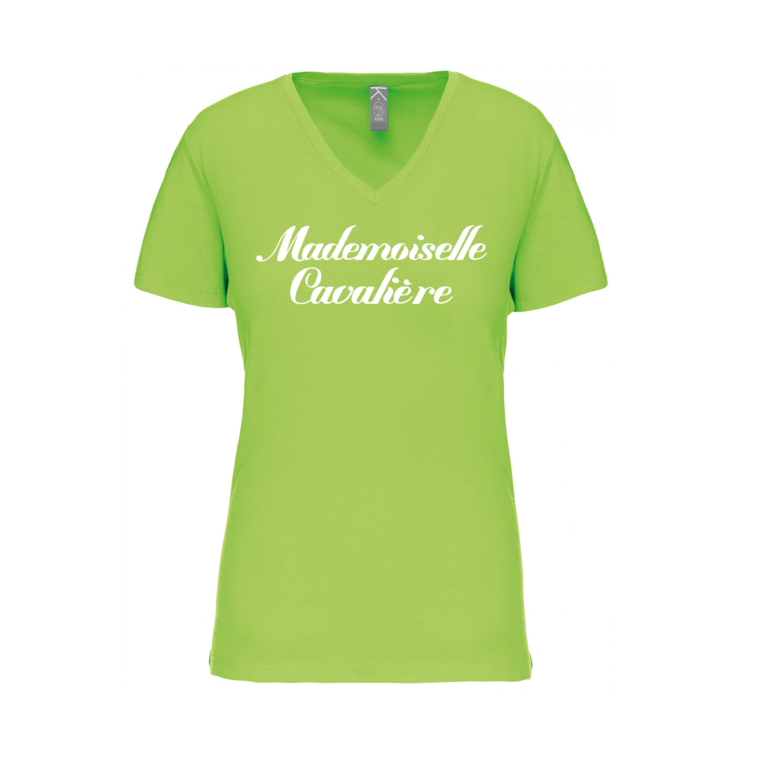 T-SHIRT M.C VERT LIME / LOGO AU CHOIX