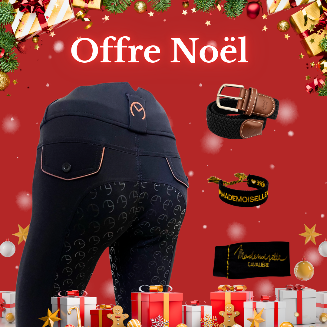 Pack Pantalon "Dressage" Navy & Chaussettes & Ceinture & Bracelet