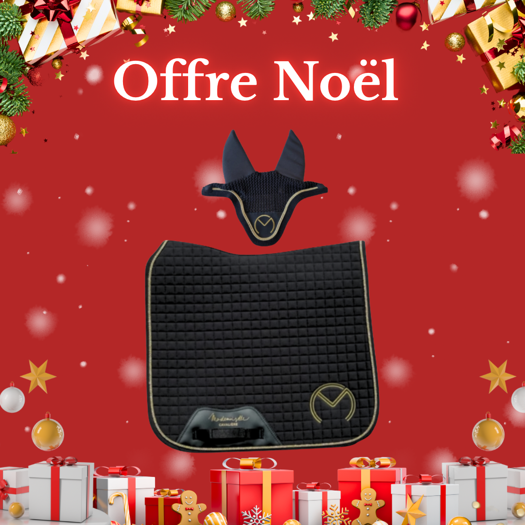 PACK TAPIS DRESS + BONNET BLACK/GOLD