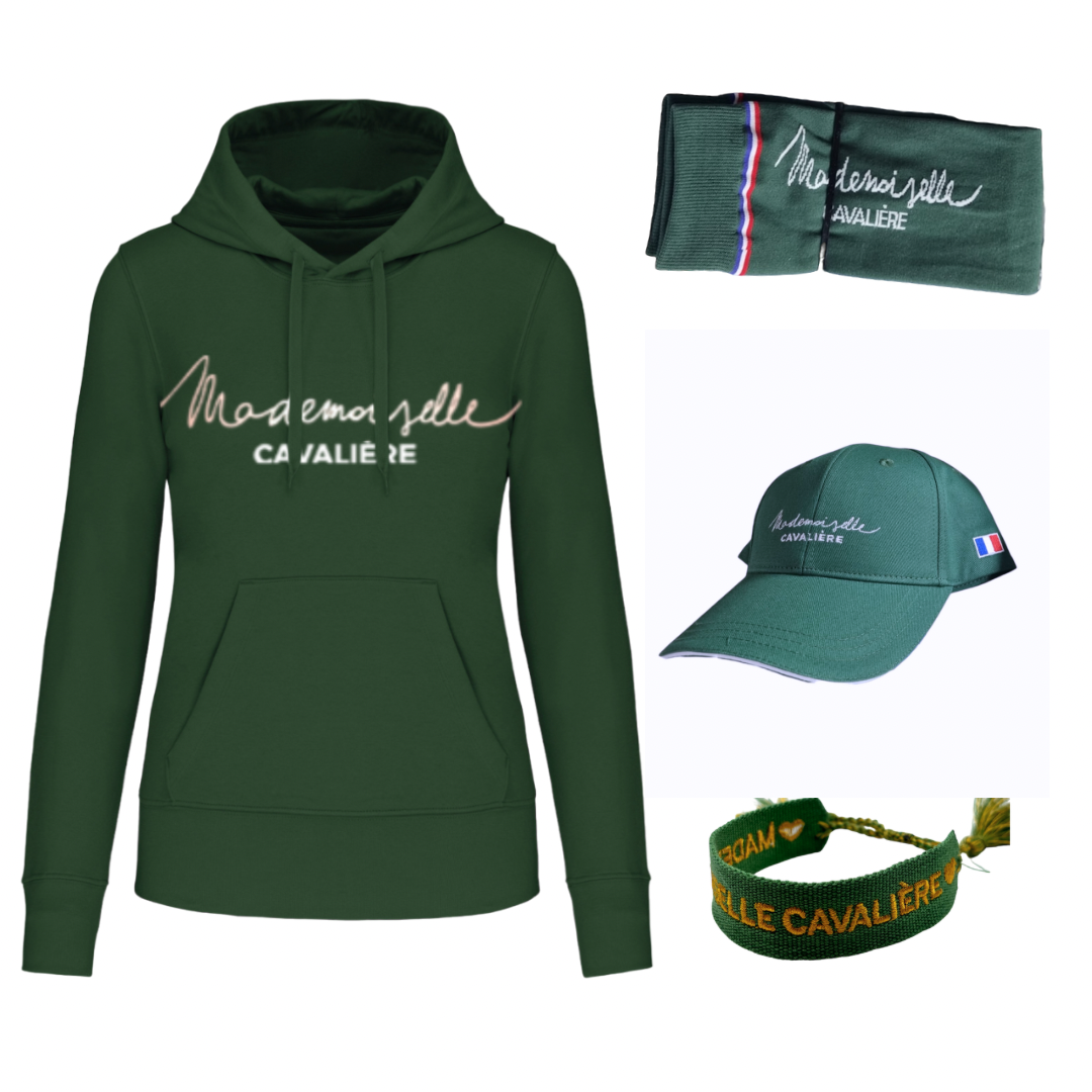 Pack GREEN FOREST Sweat Capuche & Casquette & Bracelet & Chaussettes M.C