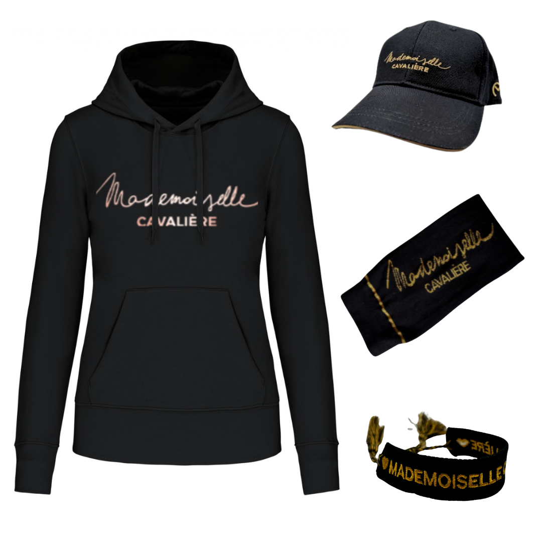 Pack SWEAT « BLACK/GOLD » & Casquette & Bracelet & Chaussettes