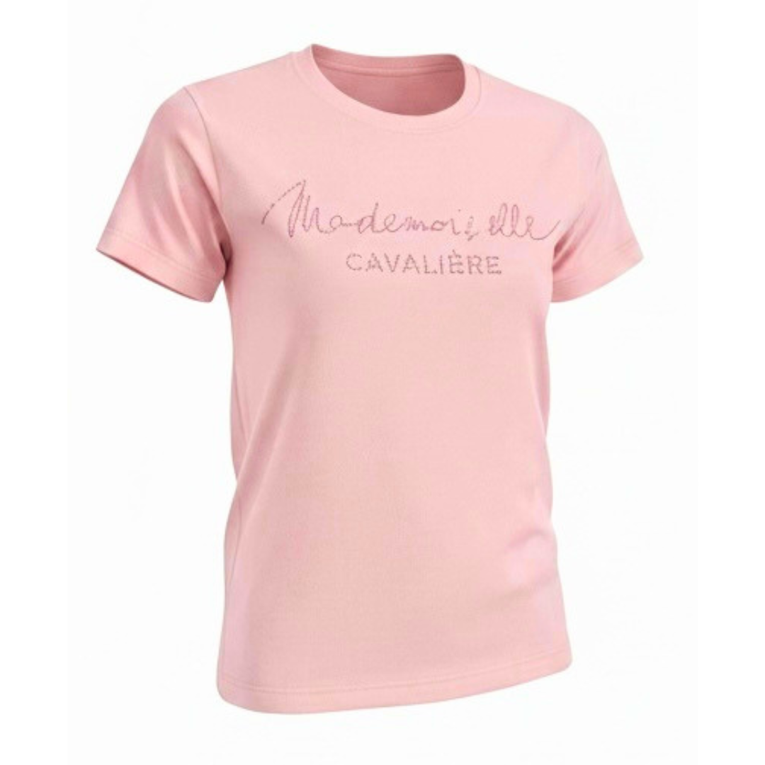 T-SHIRT MC PINK STRASS