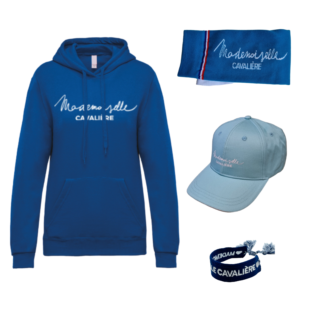 Pack ROYAL BLUE Sweat Capuche & Casquette & Bracelet & Chaussettes M.C