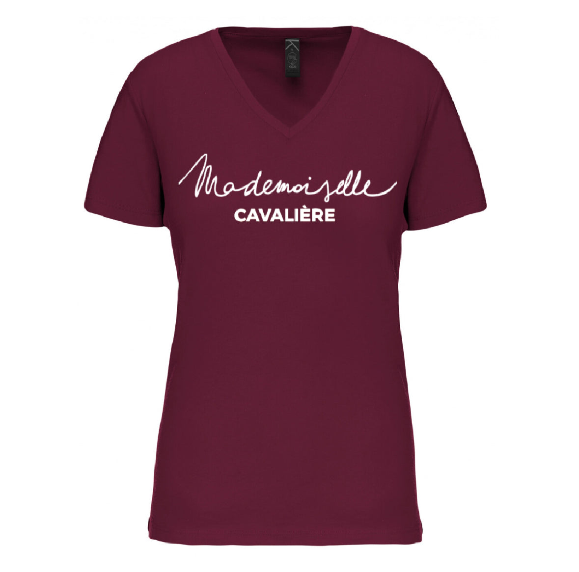T-SHIRT M.C BORDEAUX / LOGO AU CHOIX