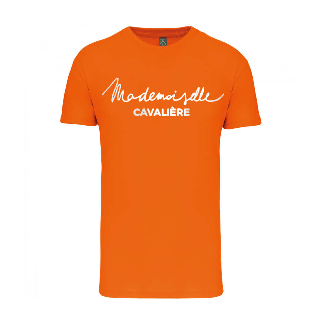 ORANGE/WEIßES MÄDCHEN-T-SHIRT