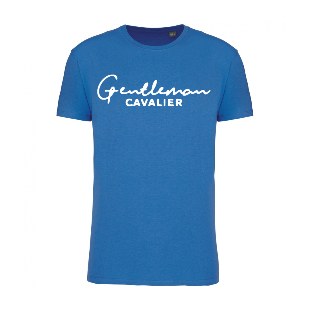T-SHIRT GARÇON ROYAL BLUE / LOGO BLANC