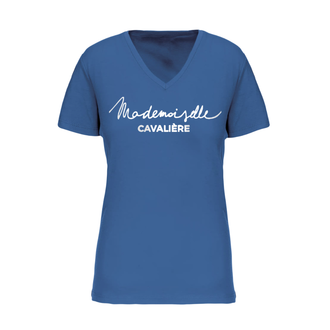 T-SHIRT MC ROYAL BLUE / LOGO AU CHOIX