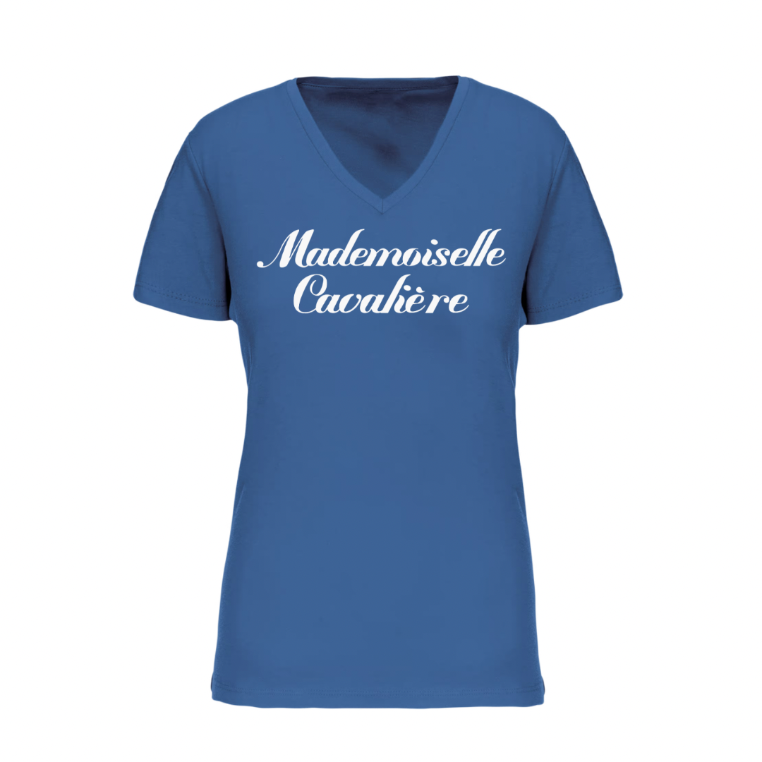 T-SHIRT MC ROYAL BLUE / LOGO AU CHOIX