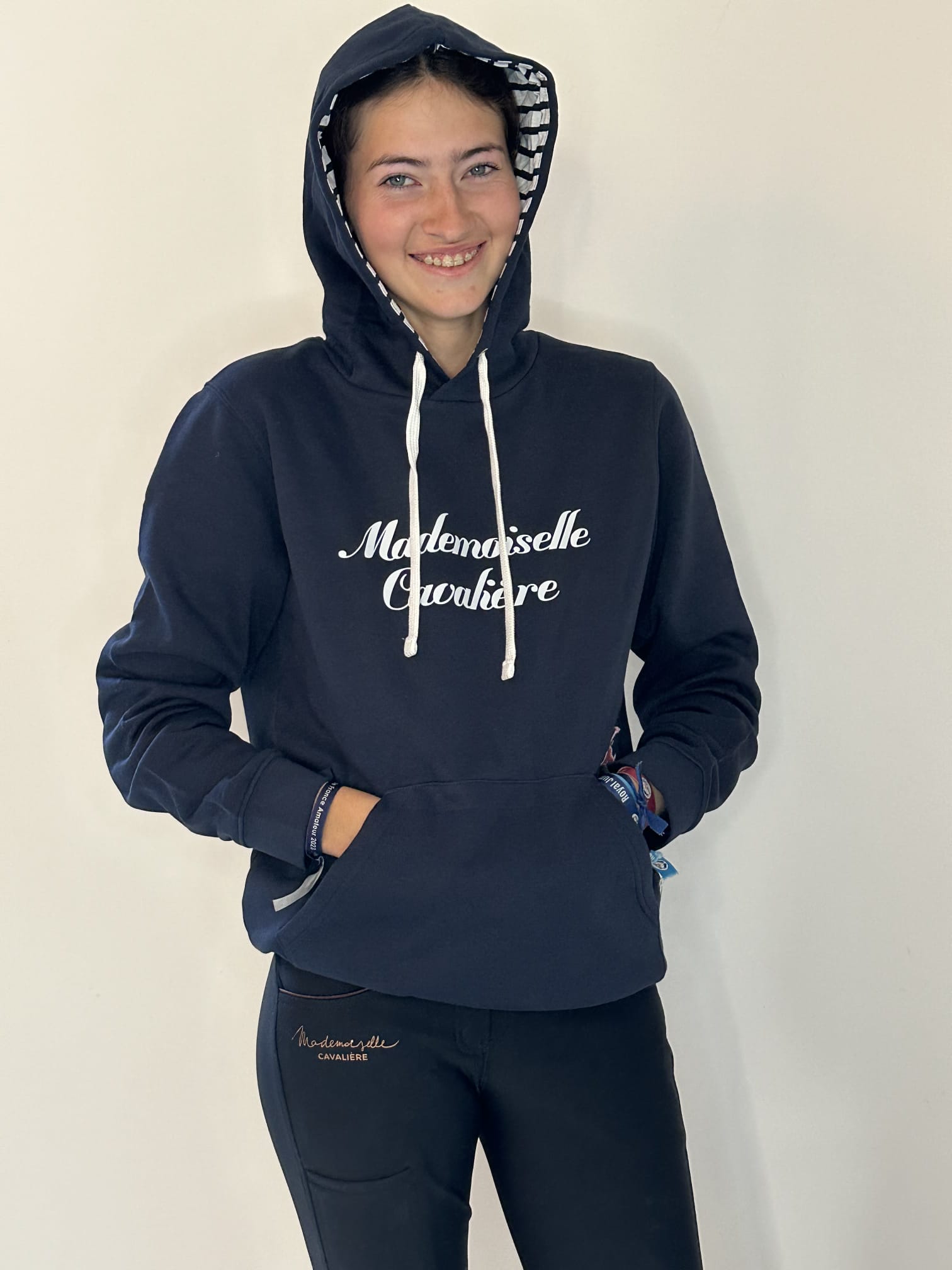 SWEAT CAPUCHE M.C MARINIERE/ Logo au choix