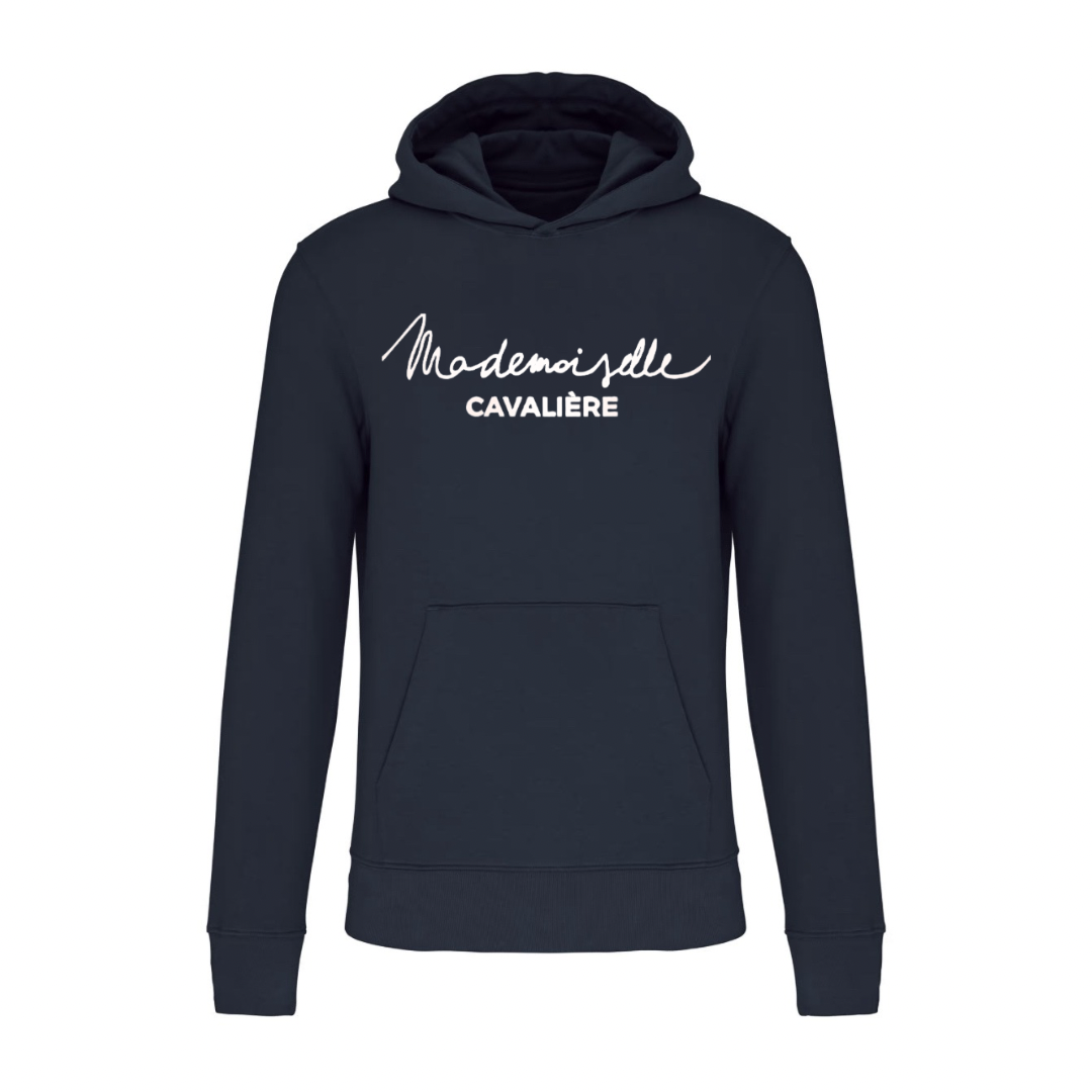 SWEAT FILLE NAVY / Logo au choix