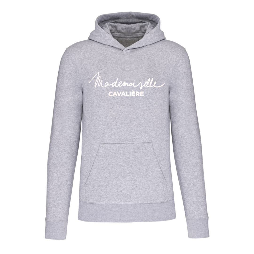 SWEAT FILLE GRIS / LOGO AU CHOIX