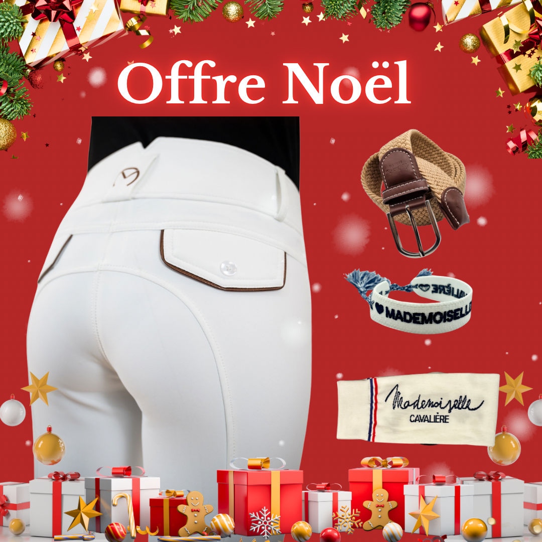 Pack Pantalon "Hiver" Blanc/Gold & Chaussettes & Ceinture & Bracelet