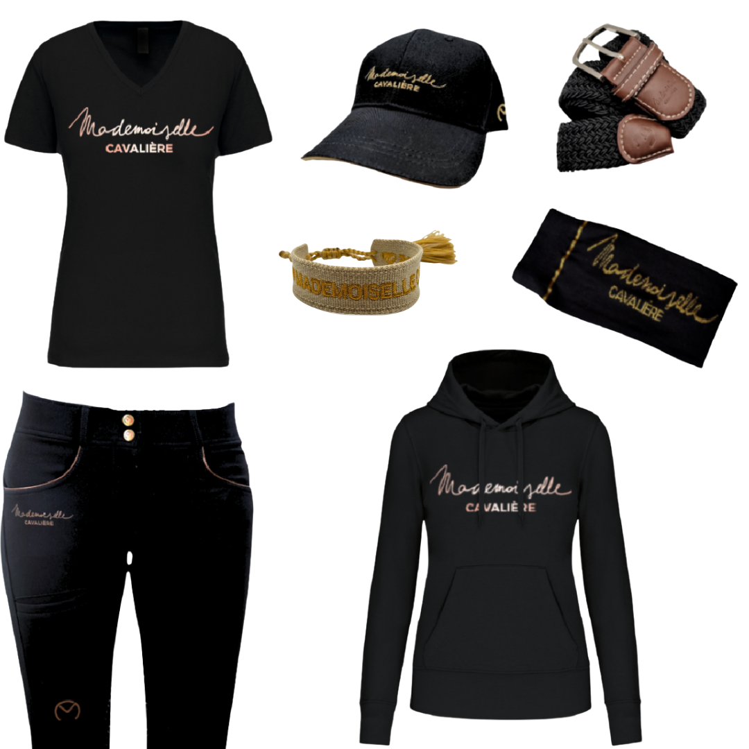 Pack "Black / Gold" Pantalon & Sweat Capuche & T-Shirt & Casquette & Bracelet & Chaussettes & Ceinture