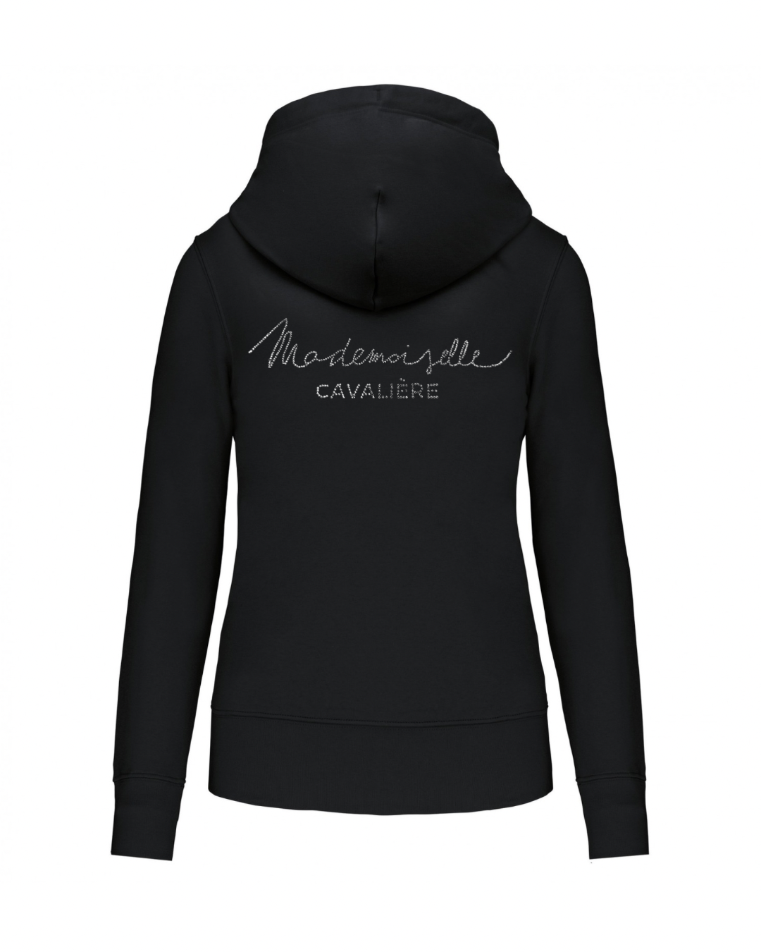 SWEAT ZIPPE M.C BLACK / STRASS