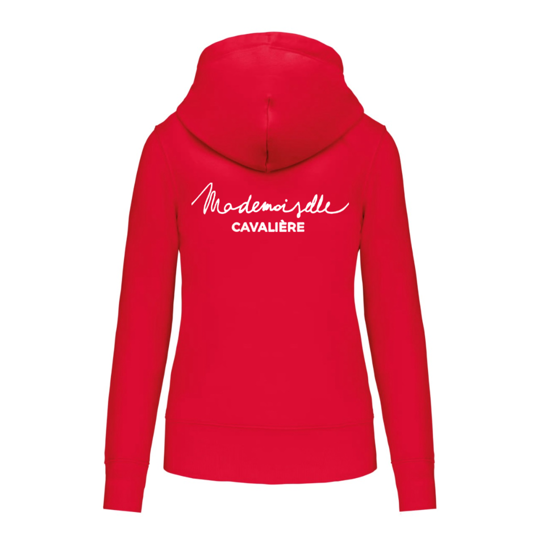 SWEAT ZIPPE M.C ROUGE / Logo au choix