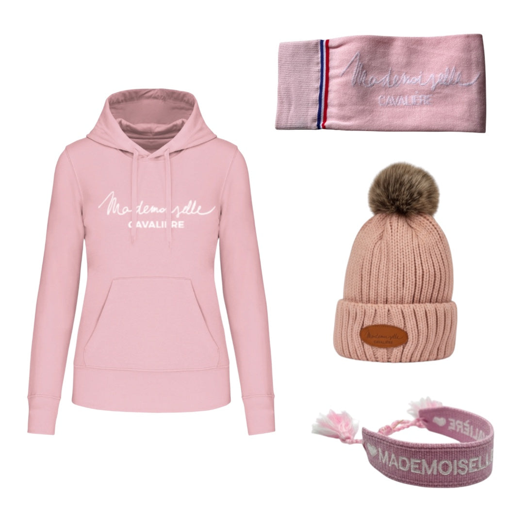 Pack PINK M.C Sweat Capuche / Bonnet / Bracelet / Chaussettes