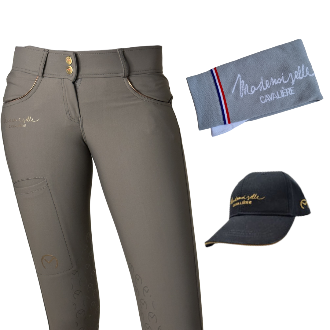 Pack PANTALON "So Chic" CHARCOAL & Chaussettes & Casquette
