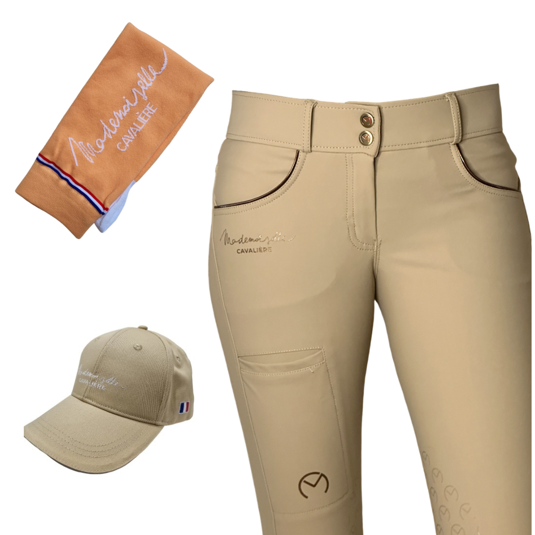 Pack PANTALON "So chic" SAND & Chaussettes & Casquette