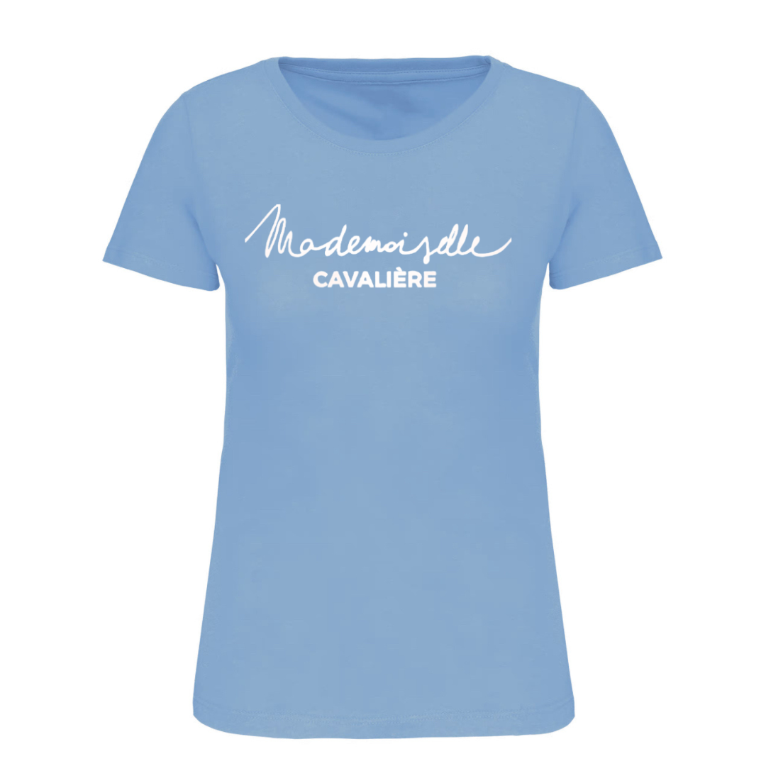 T-SHIRT M.C SKY BLUE /LOGO BLANC