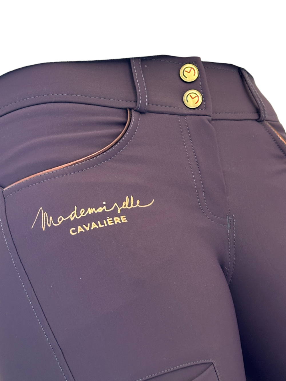 PANTALON FILLE "So Chic" DARK PURPLE