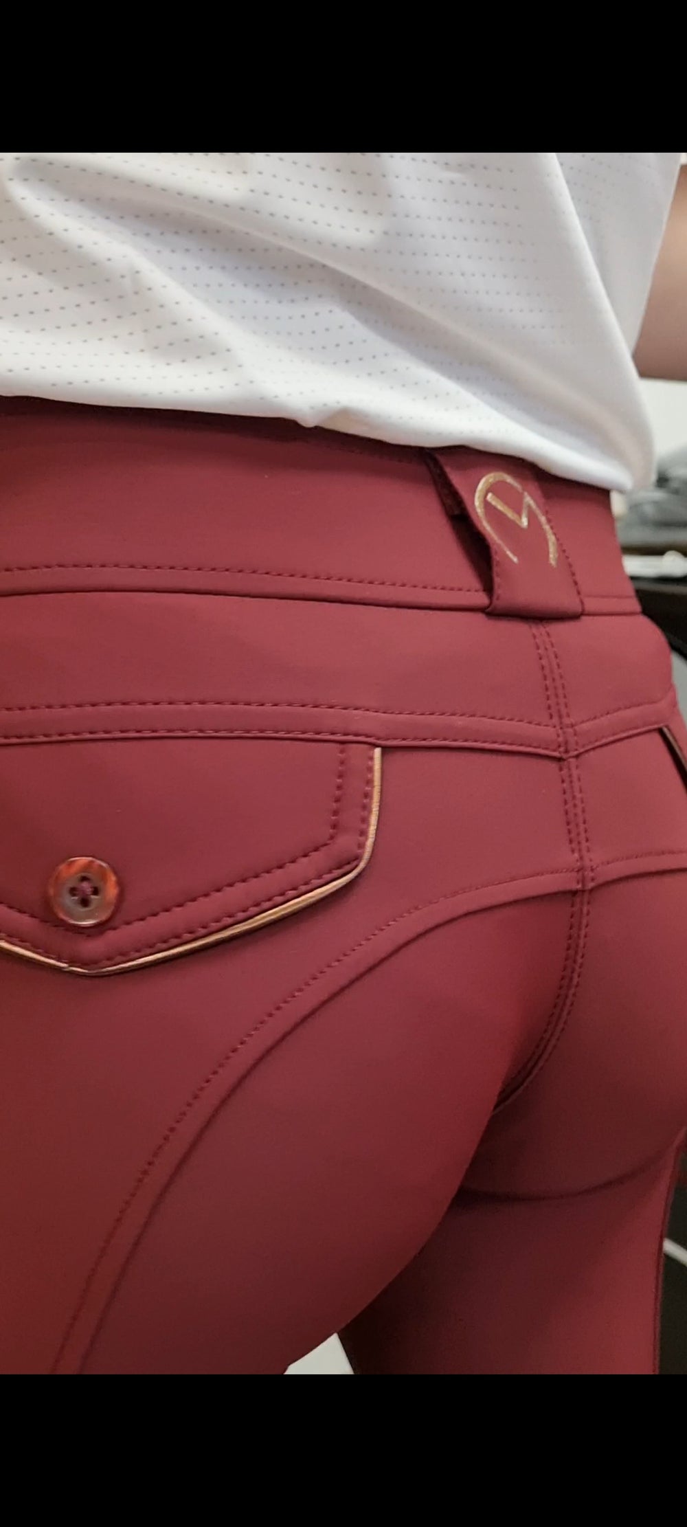 PANTALON FILLE "So Chic" WINE