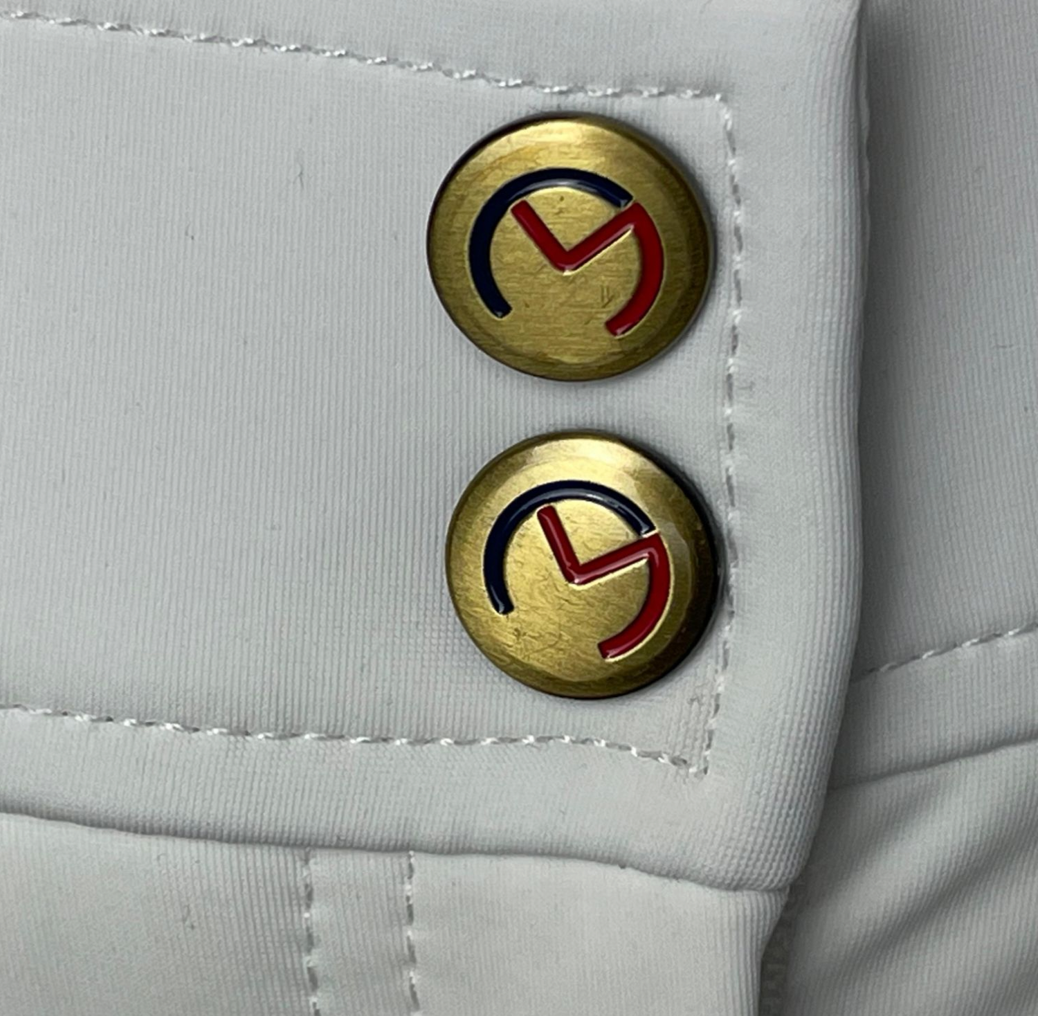 PANTALON « DRESSAGE » FULL GRIP BLANC/GOLD