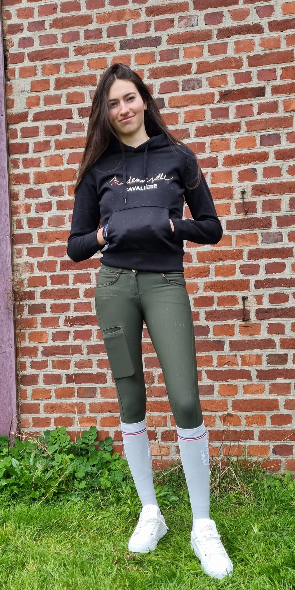 PANTALON FILLE "So Chic" GREEN FOREST