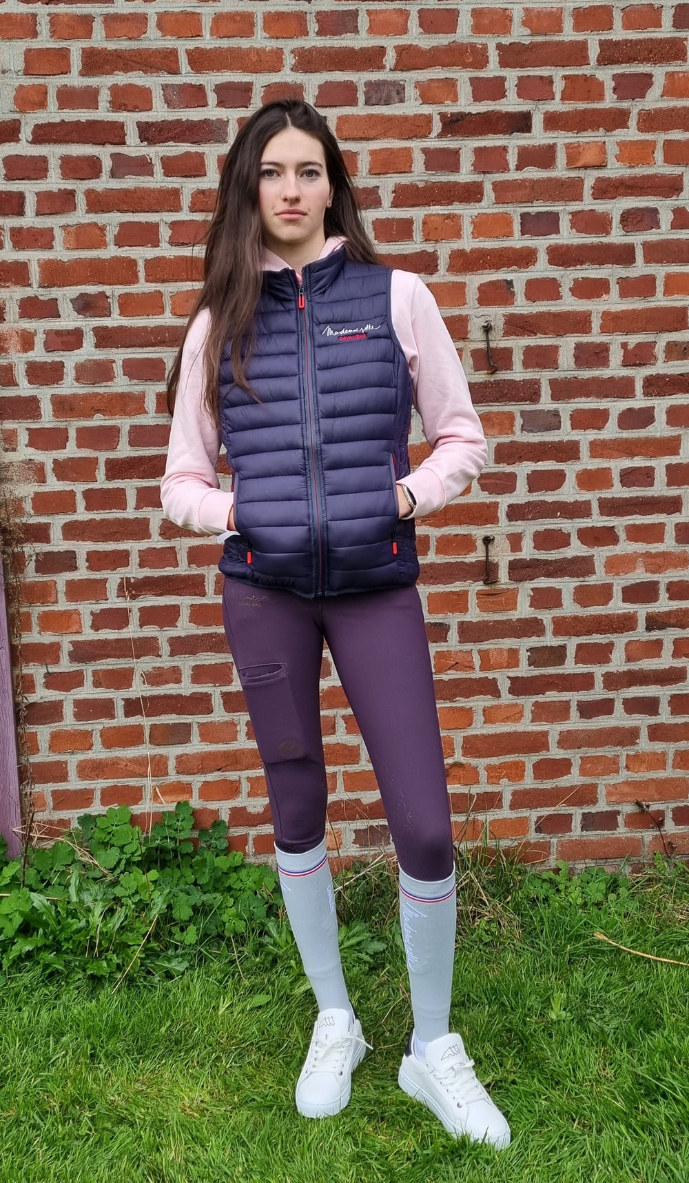 PANTALON FILLE "So Chic" DARK PURPLE
