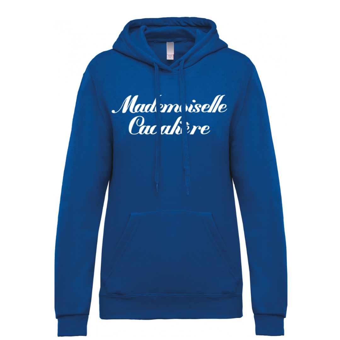 SWEAT CAPUCHE M.C BLEU ROI / Logo au choix