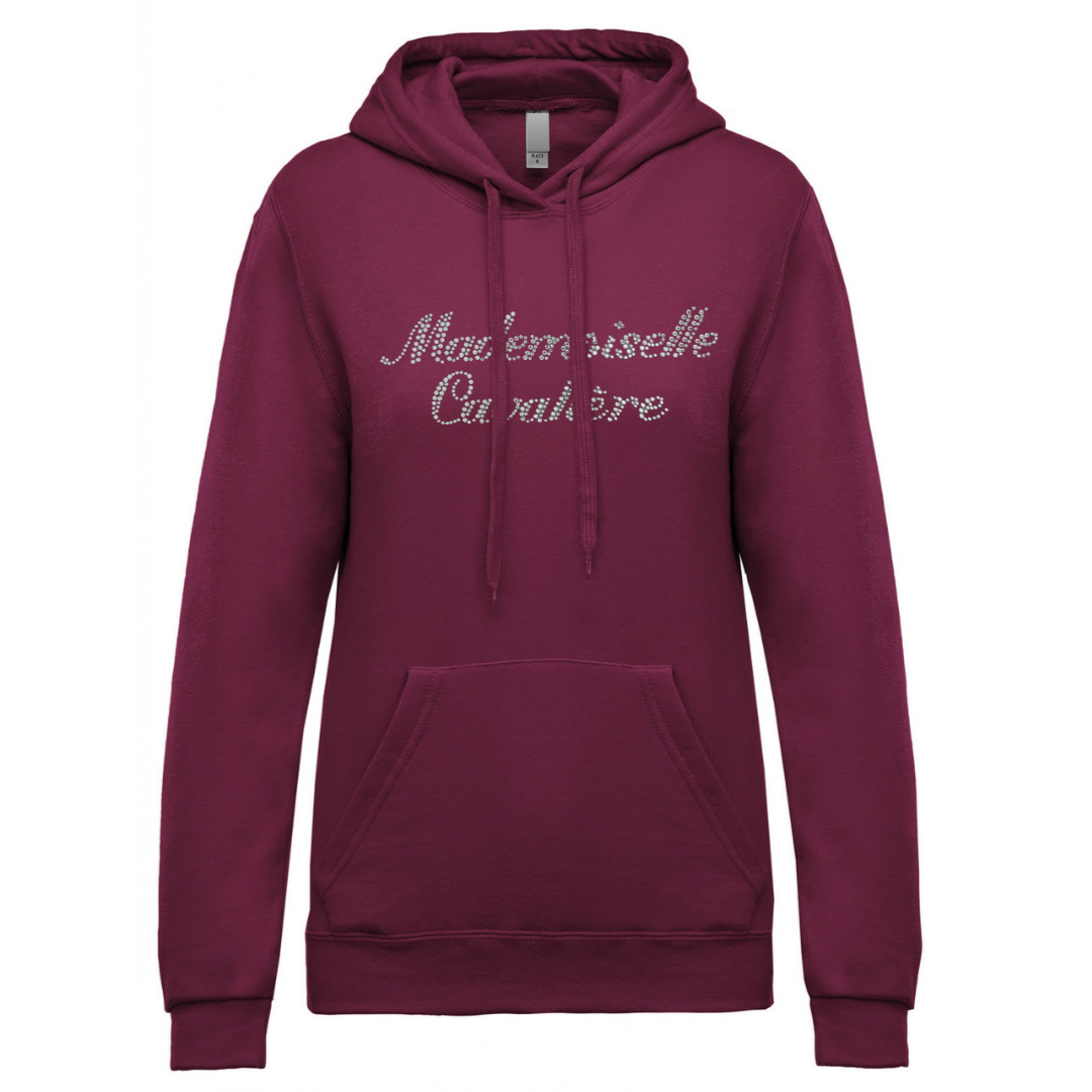MC BORDEAUX HOODED SWEATSHIRT / Logo of your choice