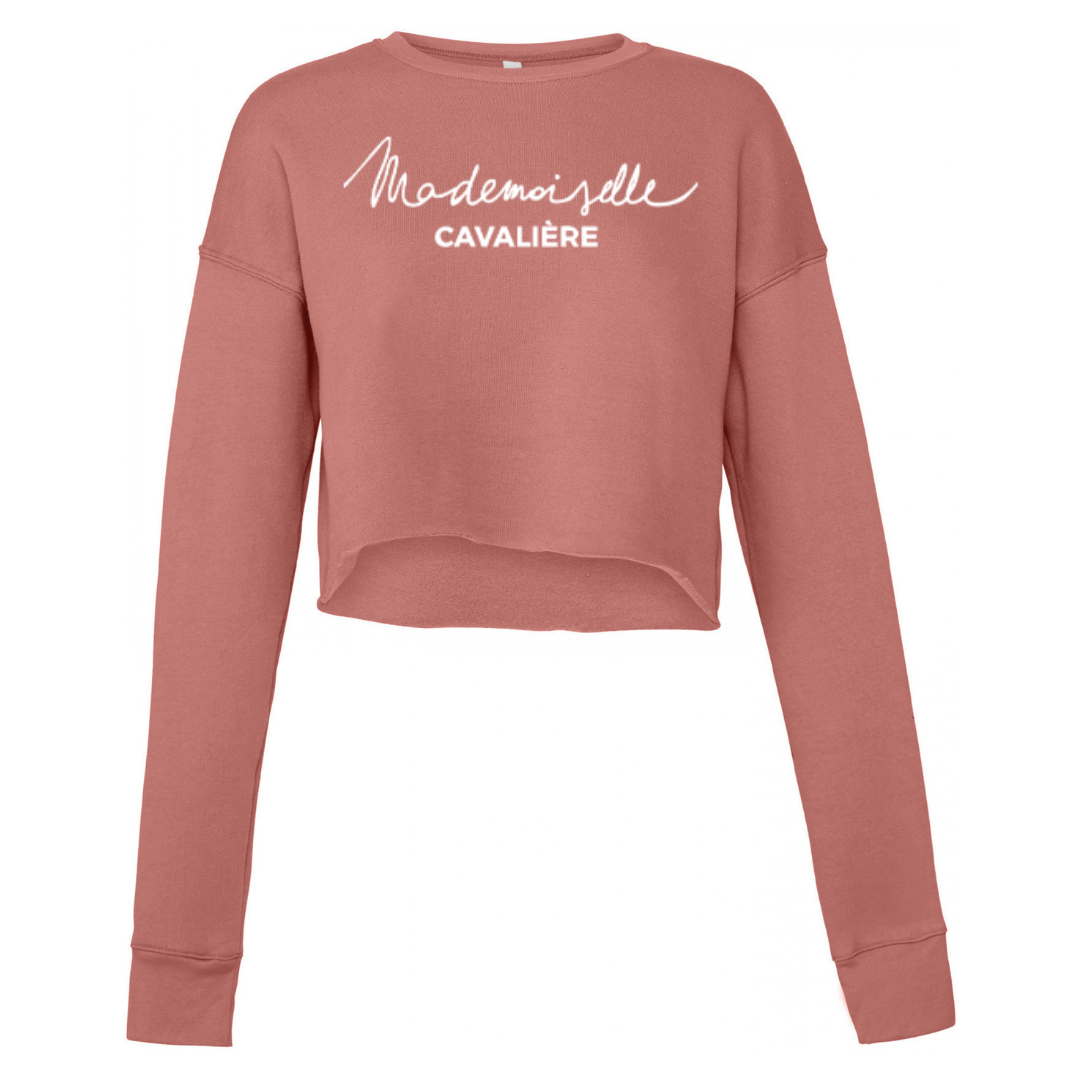 SWEAT CROP TOP SAUMON / LOGO AU CHOIX