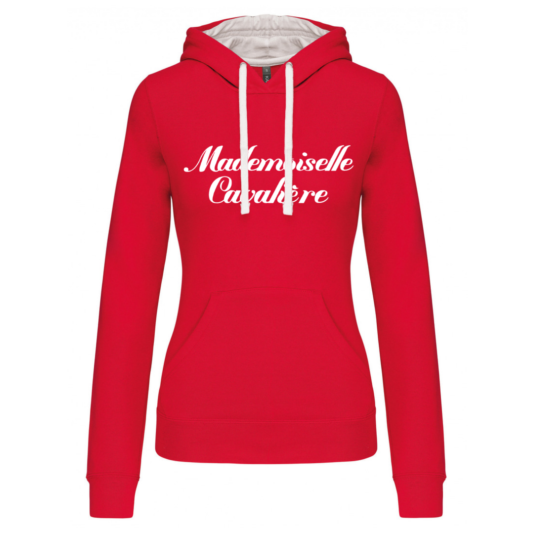 SWEAT SO FUN BICOLORE RED/WHITE Logo au choix