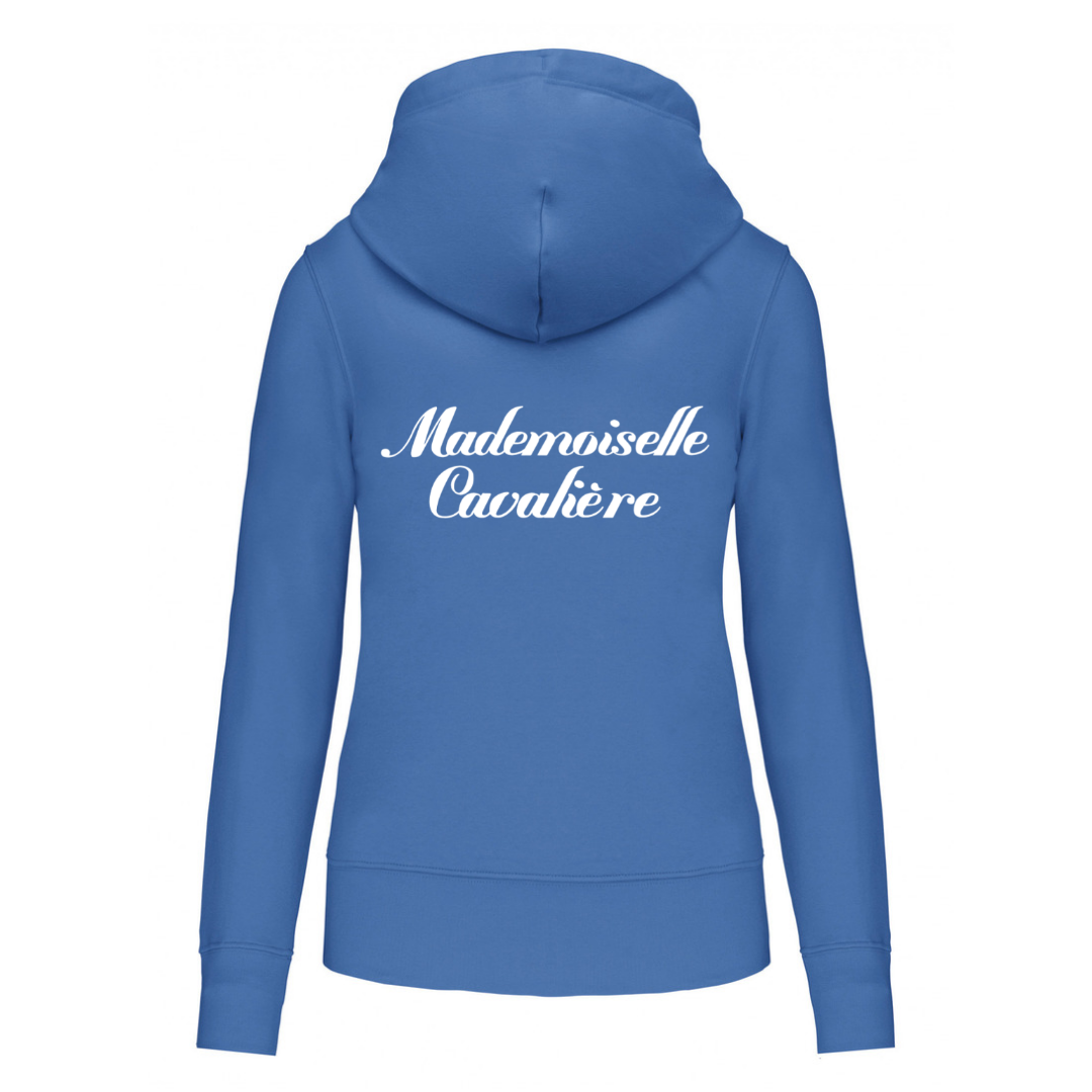 SWEAT ZIPPE M.C LIGHT ROYAL BLUE / Logo au choix