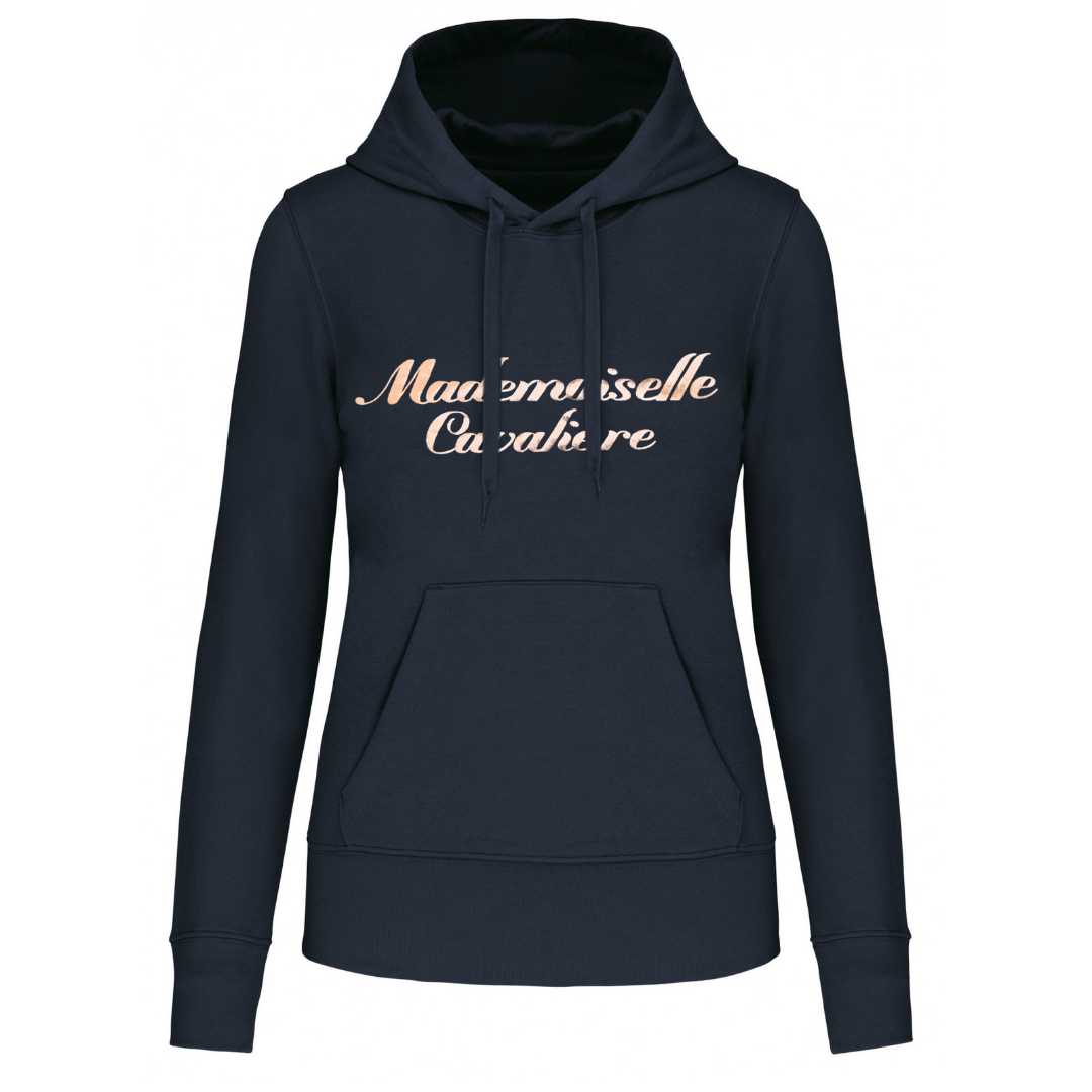 SWEAT CAPUCHE M.C NAVY / Logo au choix