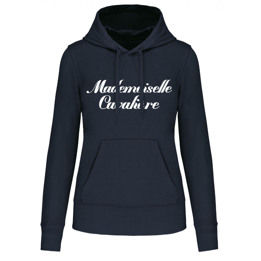 SWEAT CAPUCHE M.C NAVY / Logo au choix