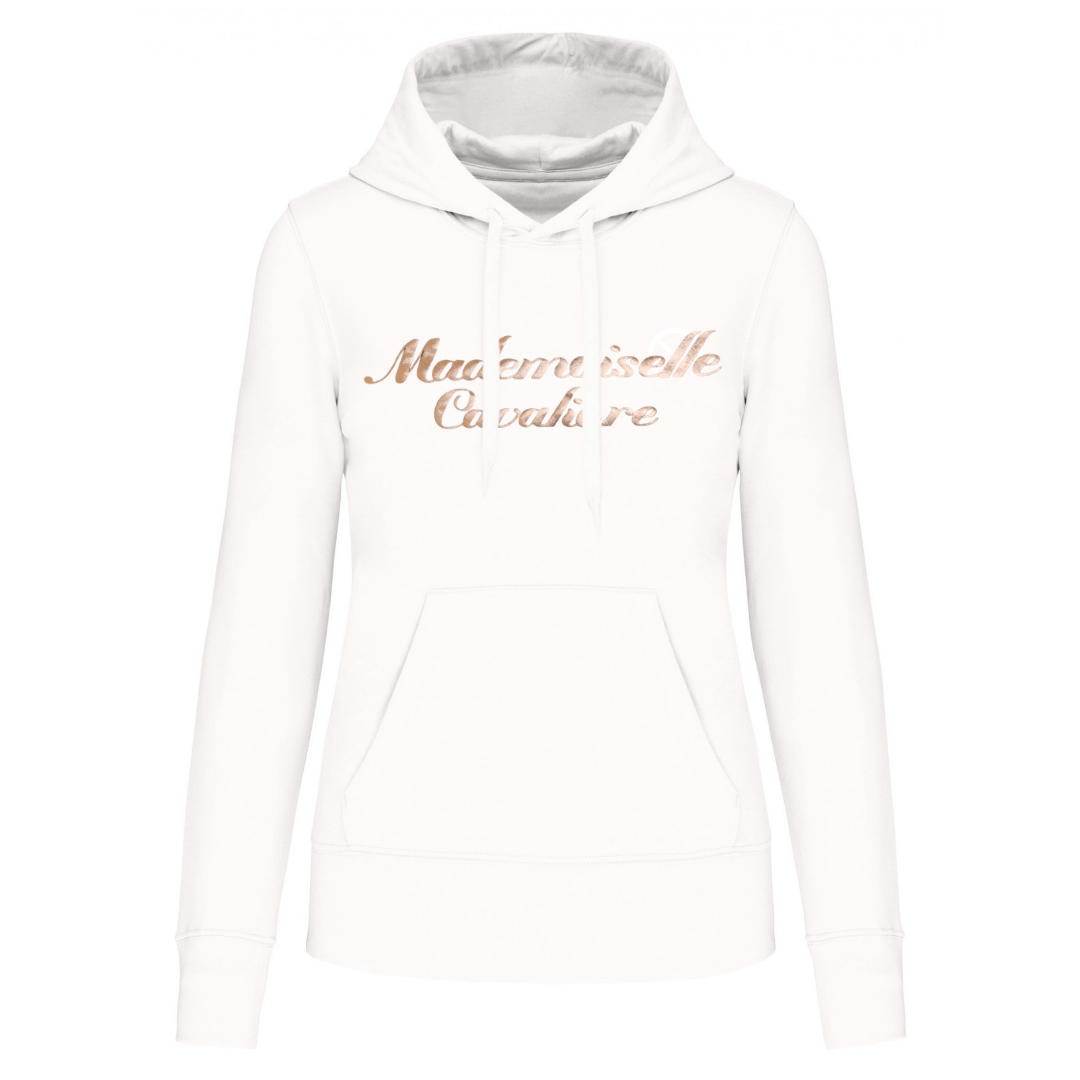 SWEAT CAPUCHE M.C BLANC / Logo au choix
