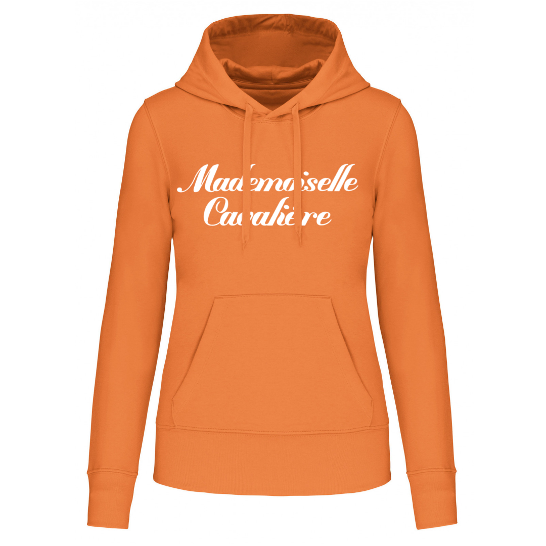SWEAT CAPUCHE M.C ORANGE / Logo au choix