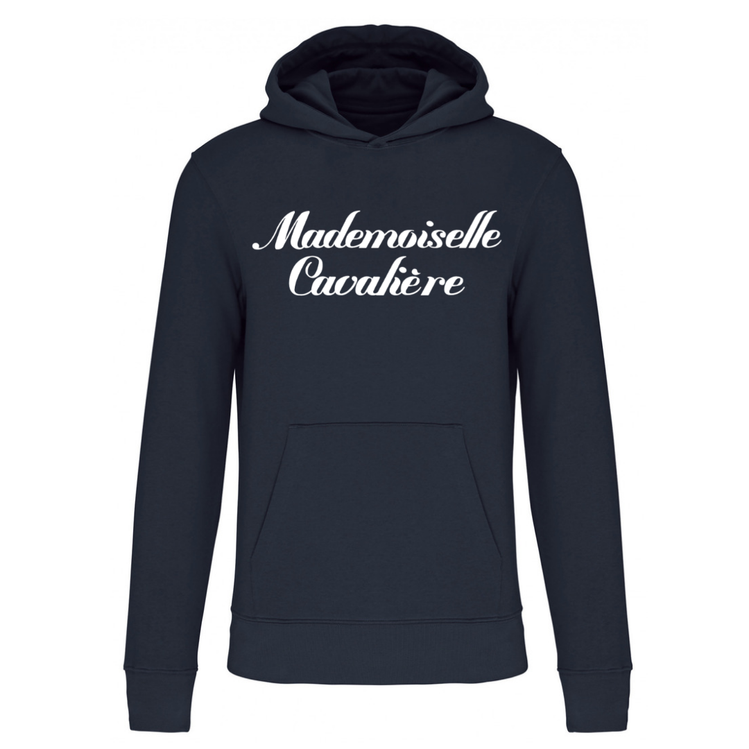 SWEAT FILLE NAVY / Logo au choix
