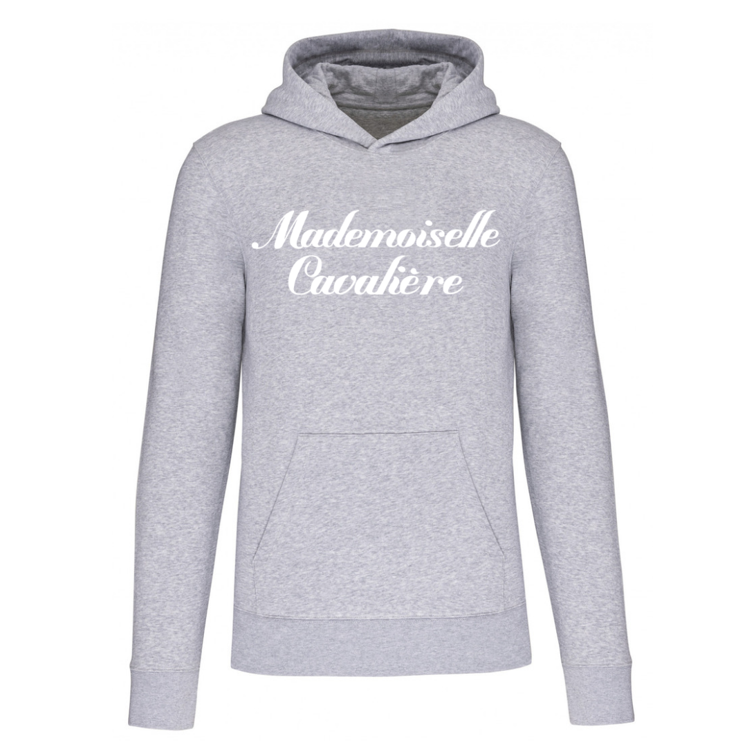 SWEAT FILLE GRIS / LOGO AU CHOIX