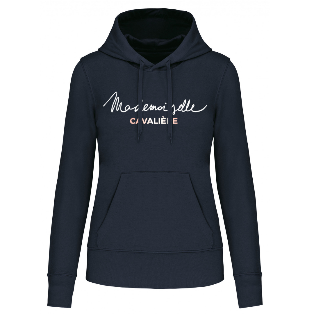 SWEAT CAPUCHE M.C NAVY / Logo au choix