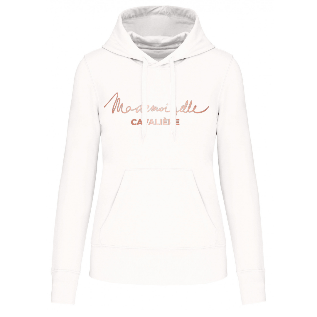 SWEAT CAPUCHE M.C BLANC / Logo au choix