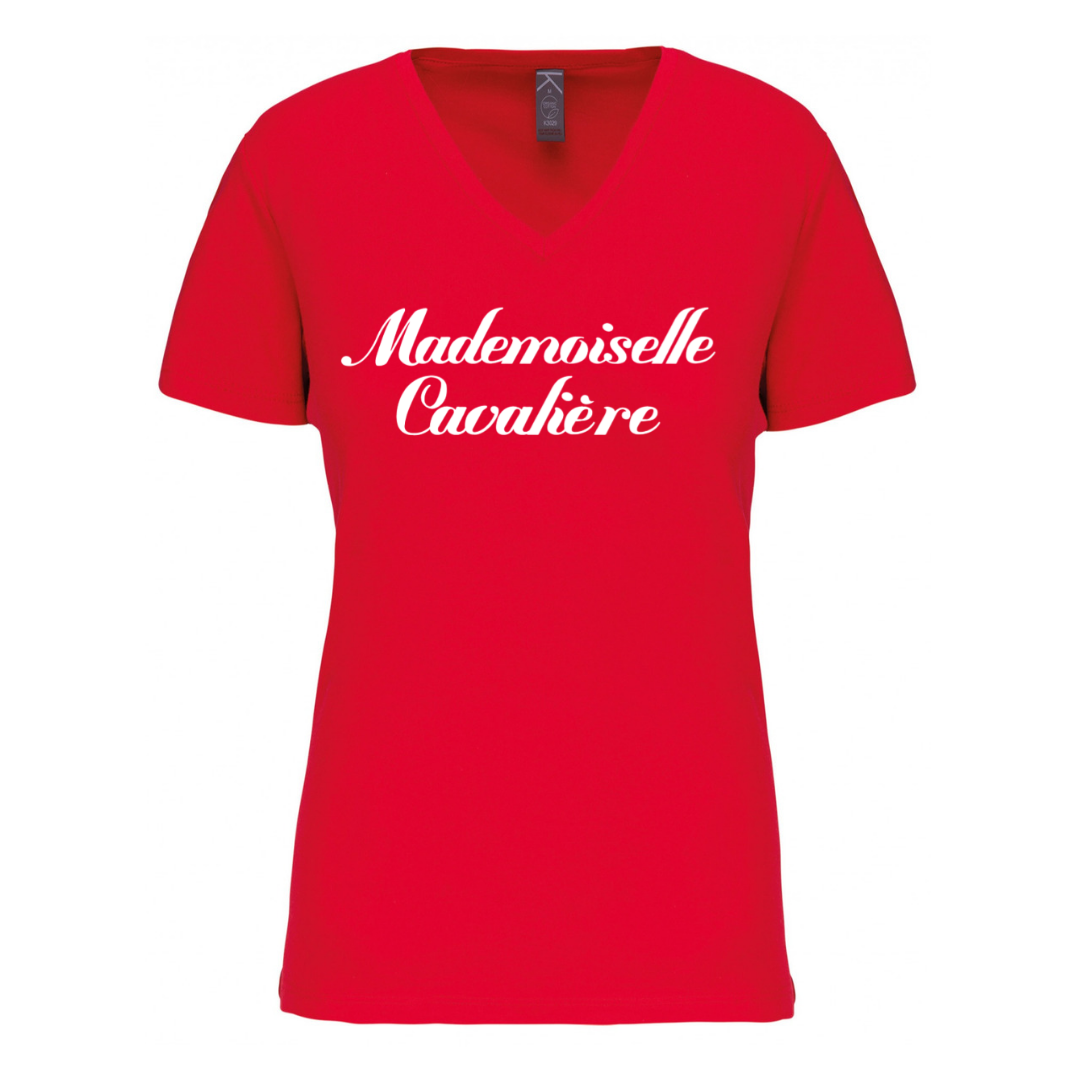 T-SHIRT M.C ROUGE / LOGO AU CHOIX