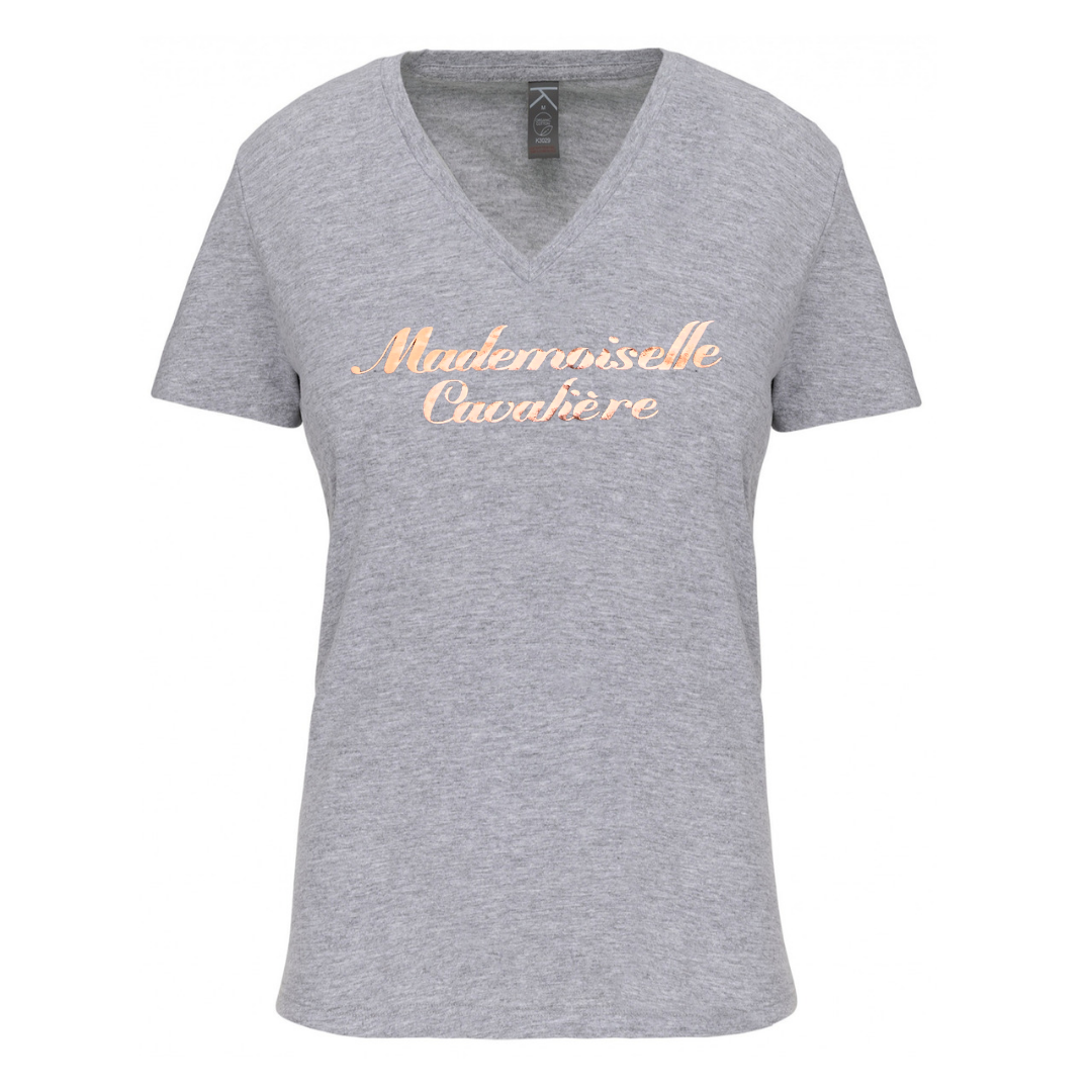 T-SHIRT M.C OXFORD GREY / LOGO AU CHOIX