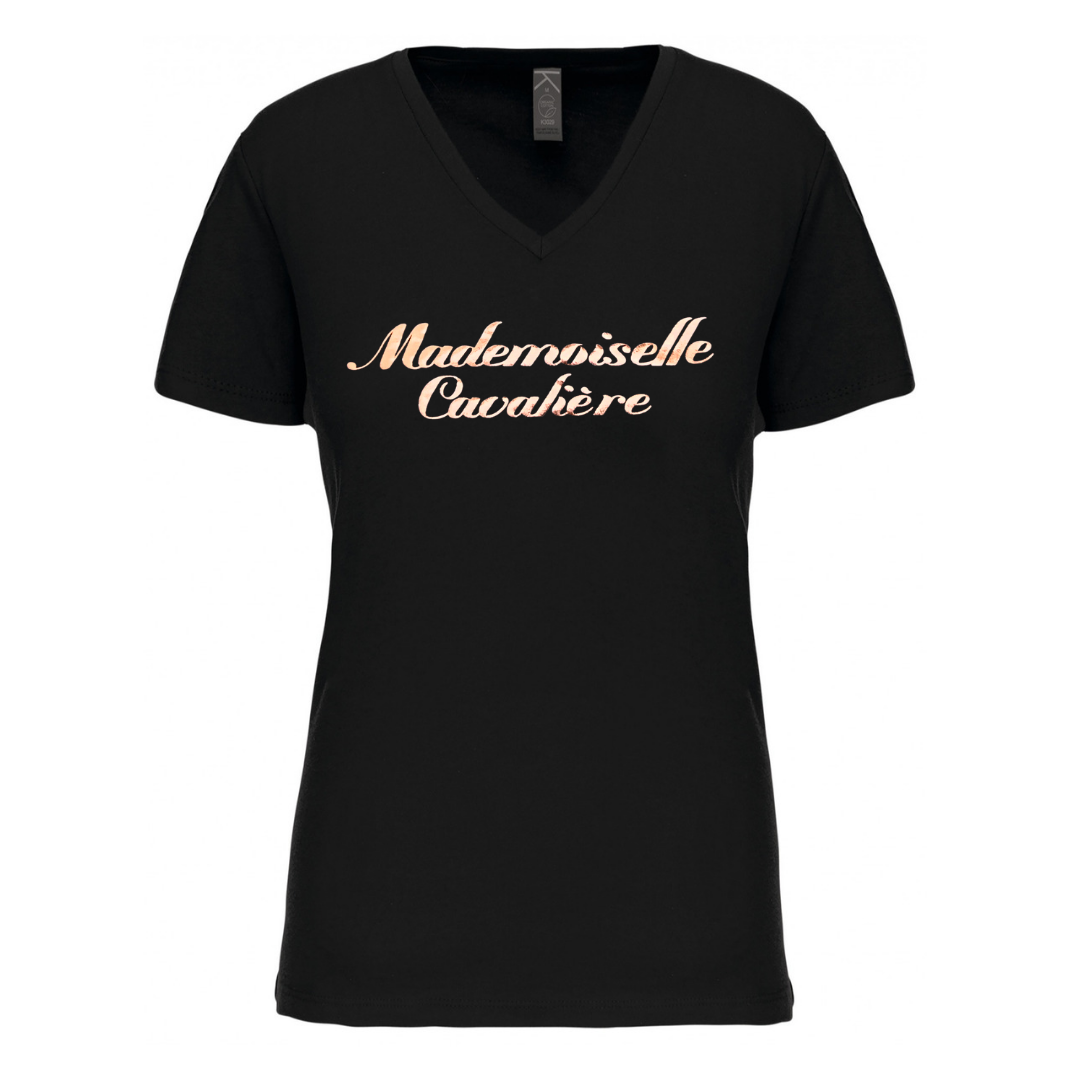 T-SHIRT M.C NOIR / LOGO AU CHOIX