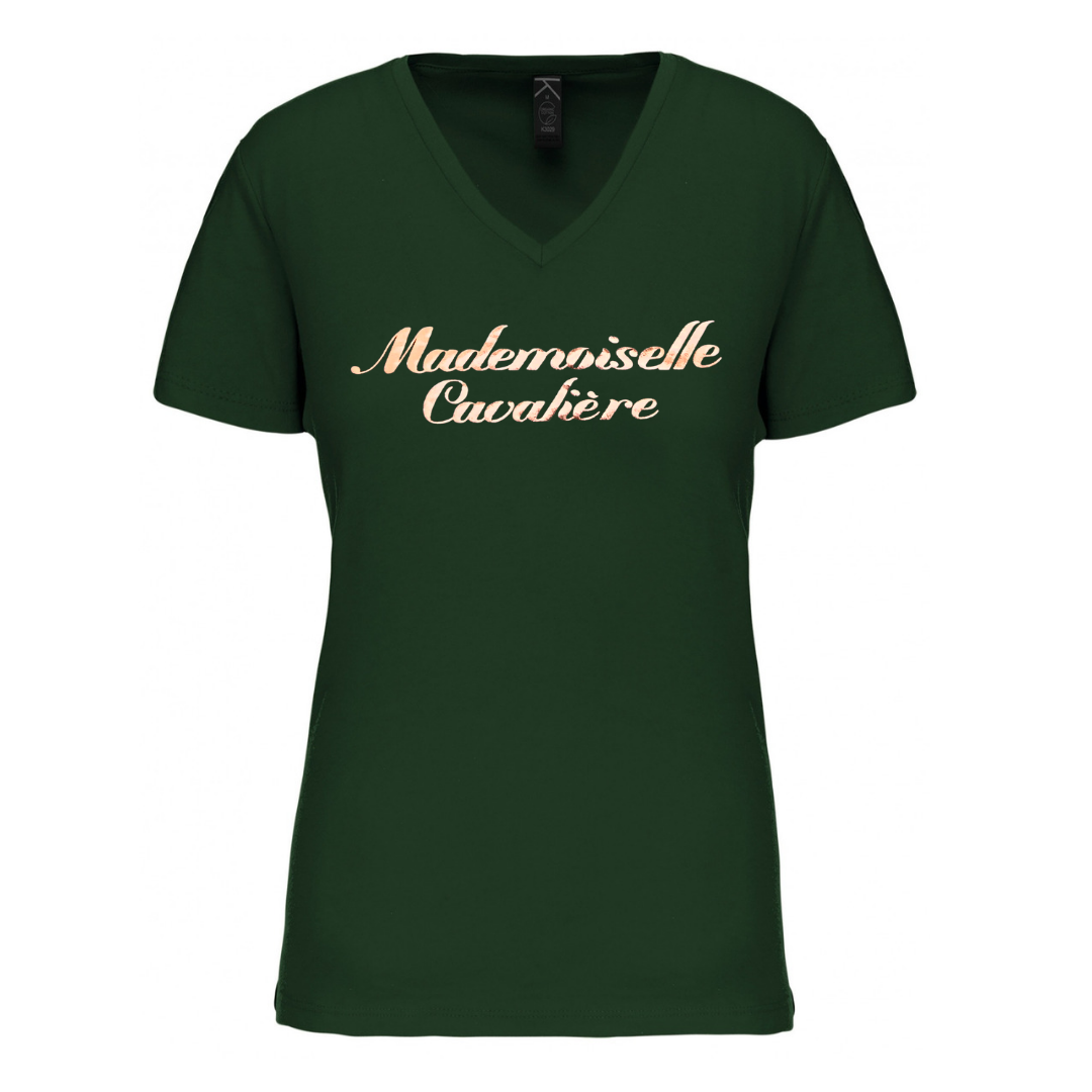 T-SHIRT M.C FOREST GREEN / LOGO AU CHOIX