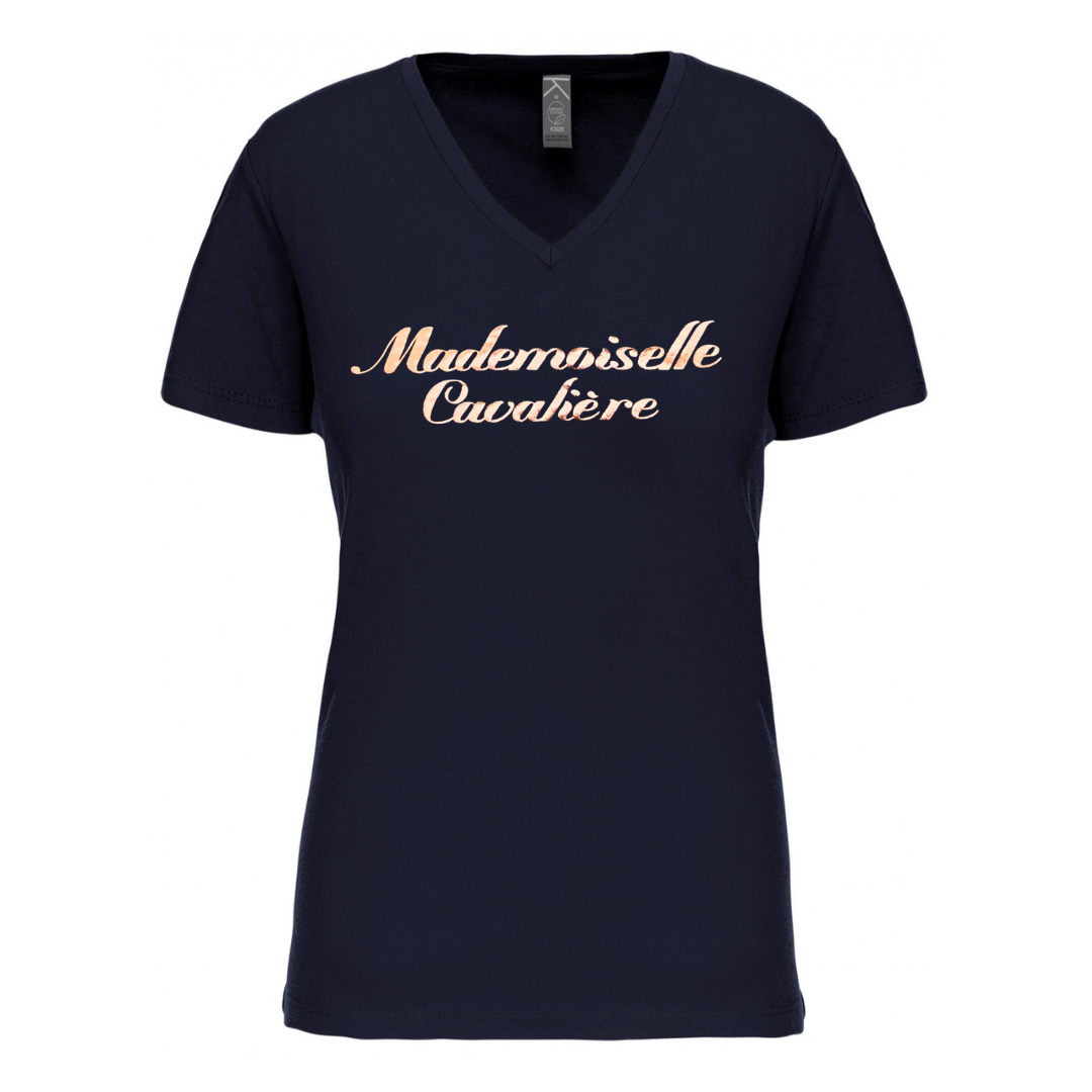T-SHIRT M.C NAVY / LOGO AU CHOIX