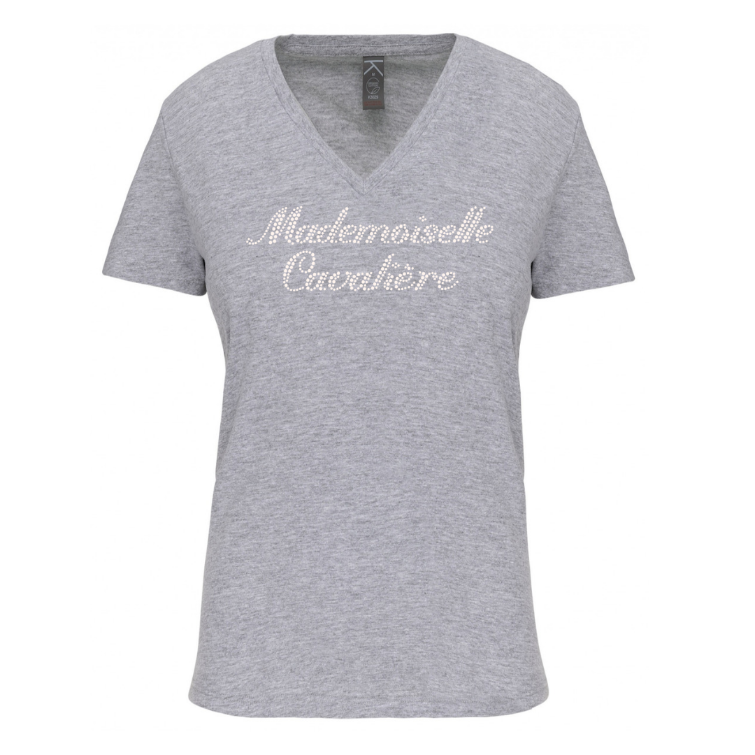 T-SHIRT M.C OXFORD GREY / LOGO AU CHOIX