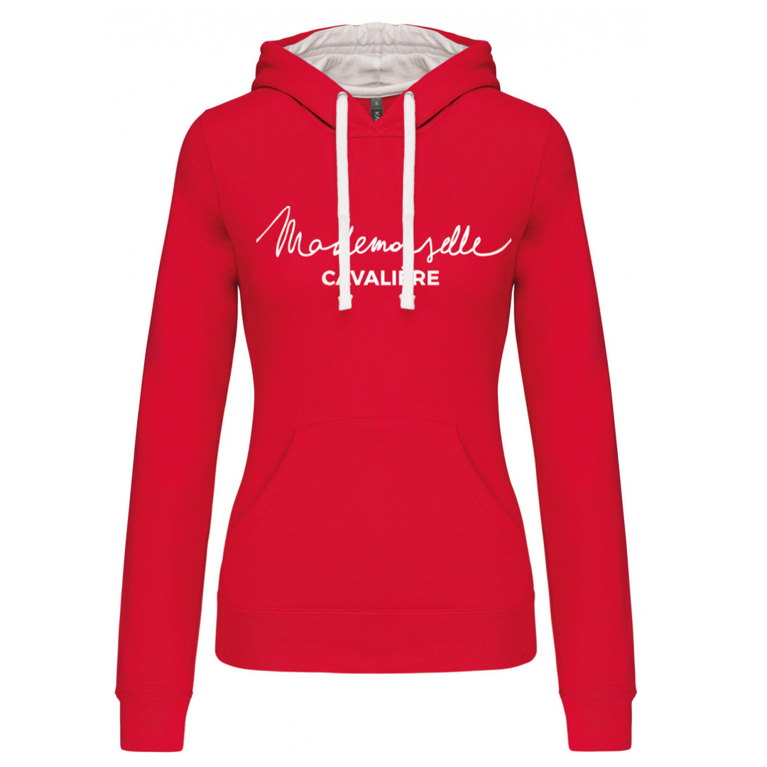 SWEAT SO FUN BICOLORE RED/WHITE Logo au choix